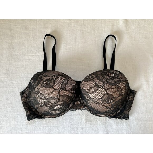 Victoria’s‎ Secret Biofit Demi Uplift Black Lace Bra 38D - Picture 2 of 13